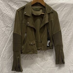 Blank NYC Olive Leather Jacket